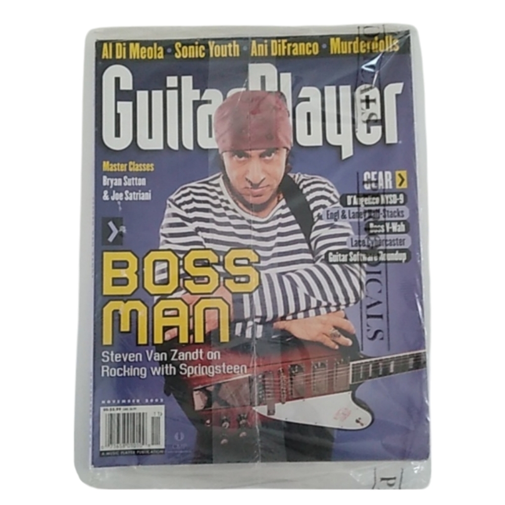 🎸STEVEN VAN ZANDT GUITAR PLAYER NOVEMBER 2002 MAGAZINE